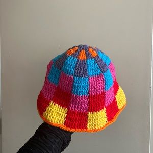Mismatch Checkerboard Hat